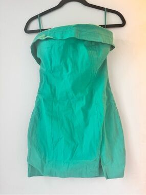 Mable size L Strapless green mini Dress
